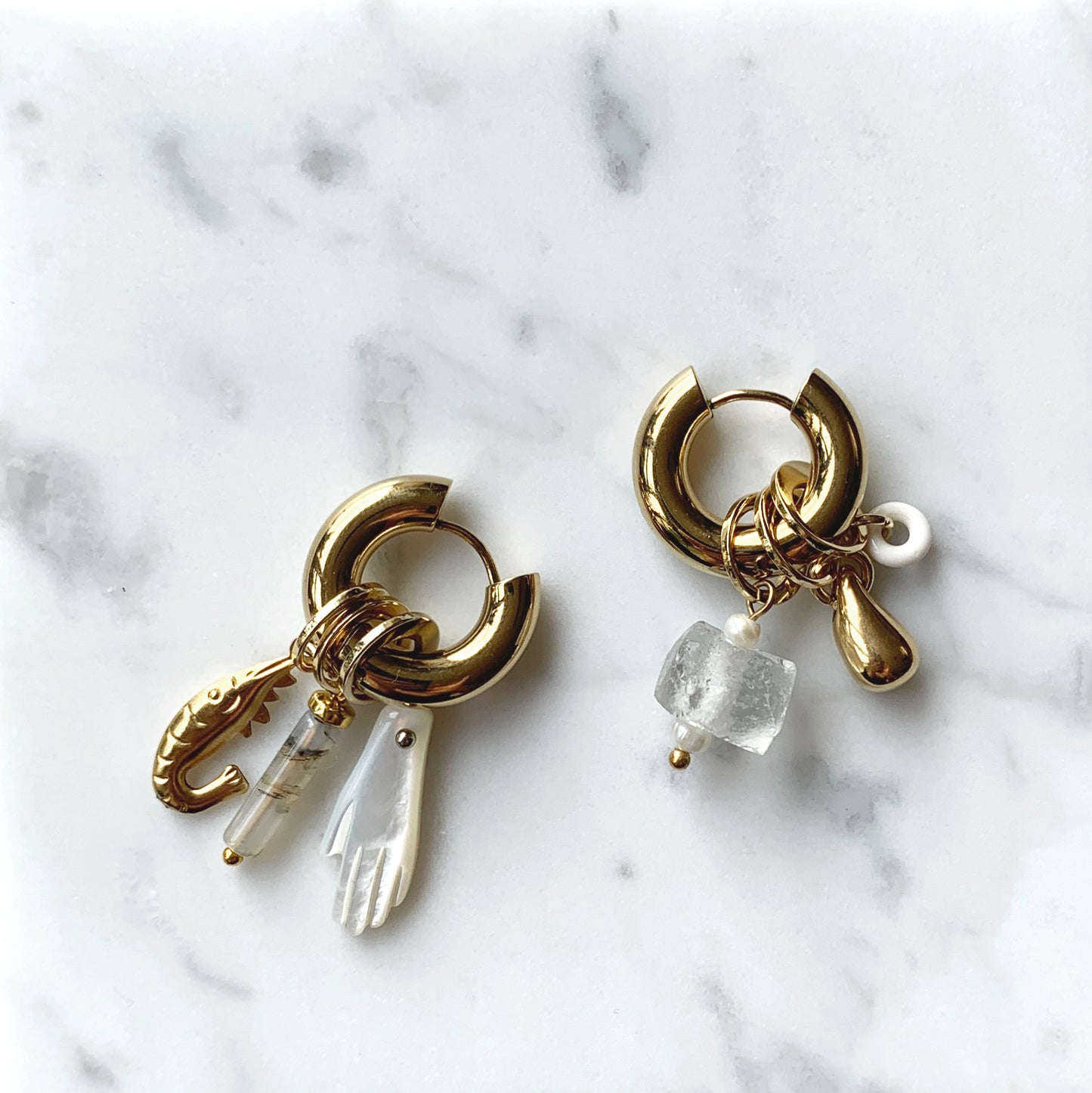 LUCKY HAND Charm & Single Earring