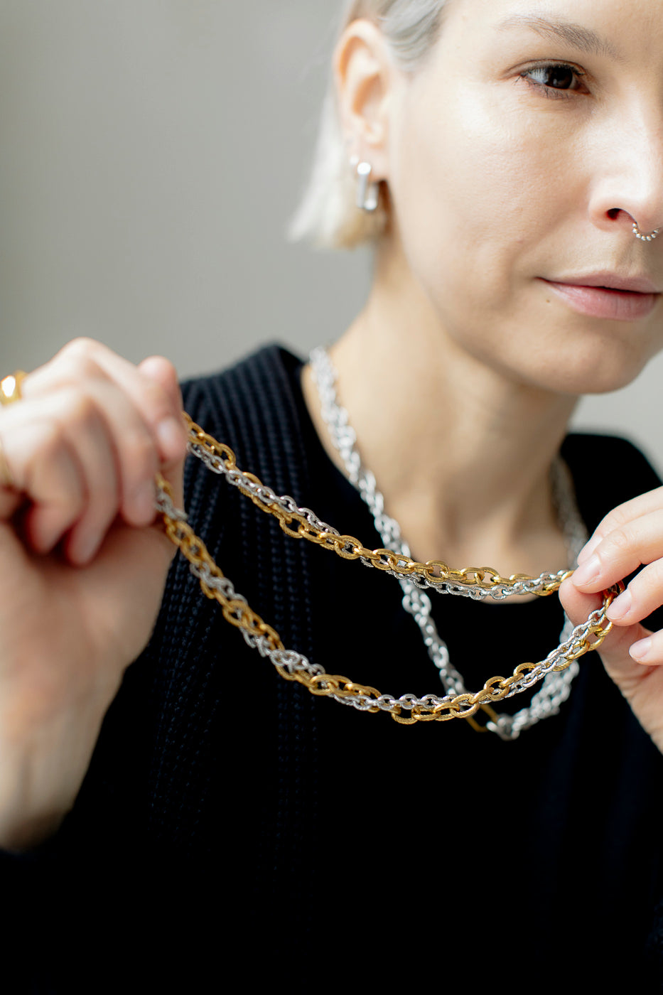Double-Twist AIRAM Chain Necklace
