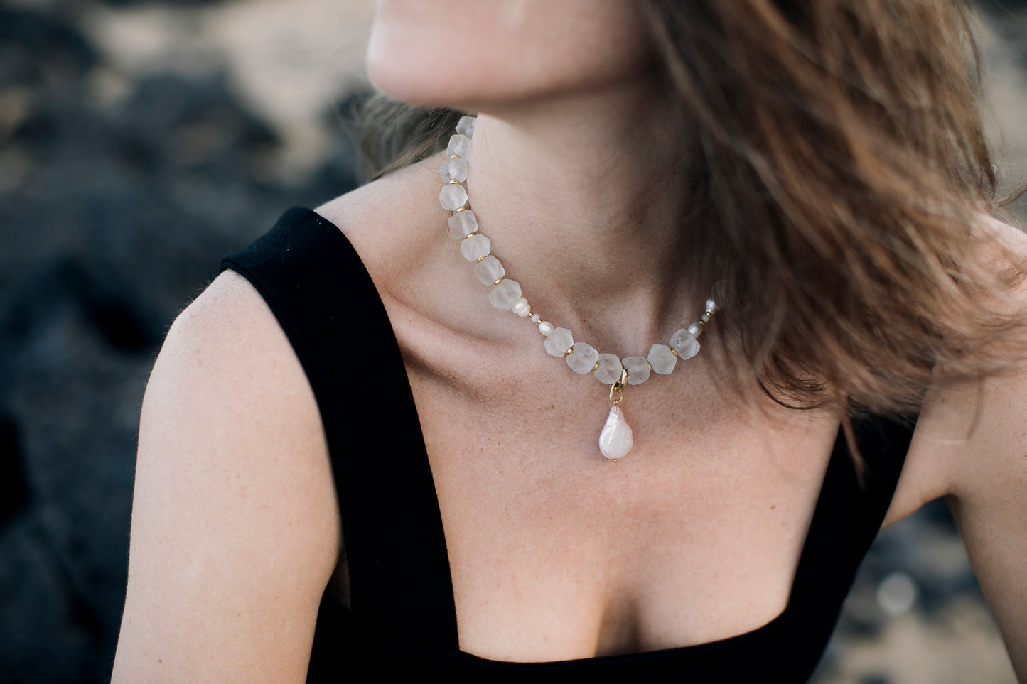 BAROQUE PEARL Charm & Single Earring