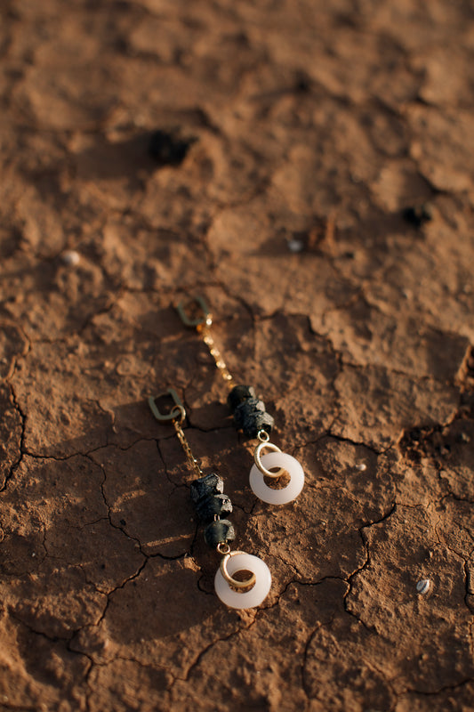 IN BALANCE NAVY Earrings & Bracelet