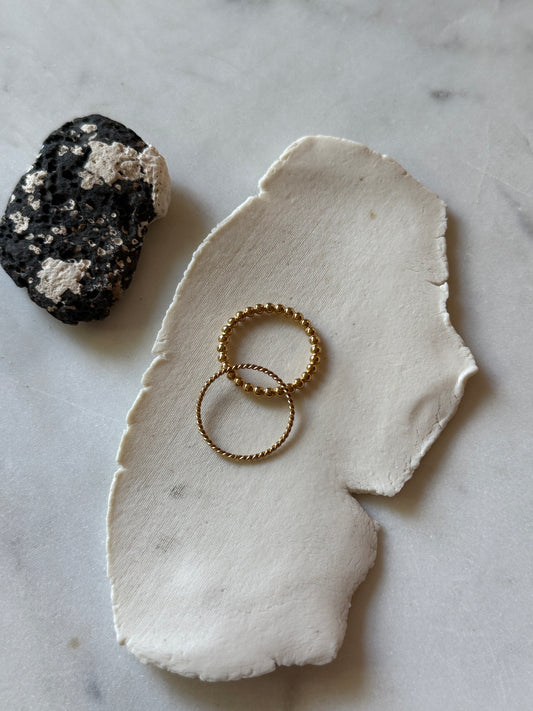 BASICS Duo Ring Set – Gold