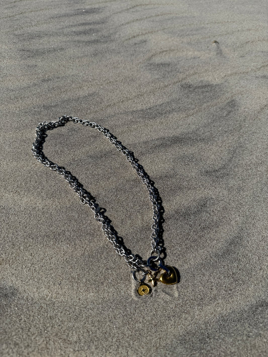 AIRAM Double Twist Charms Necklace