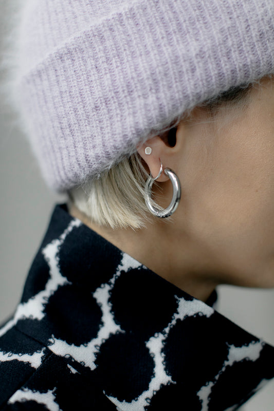 BASIC Large Hoops Earrings