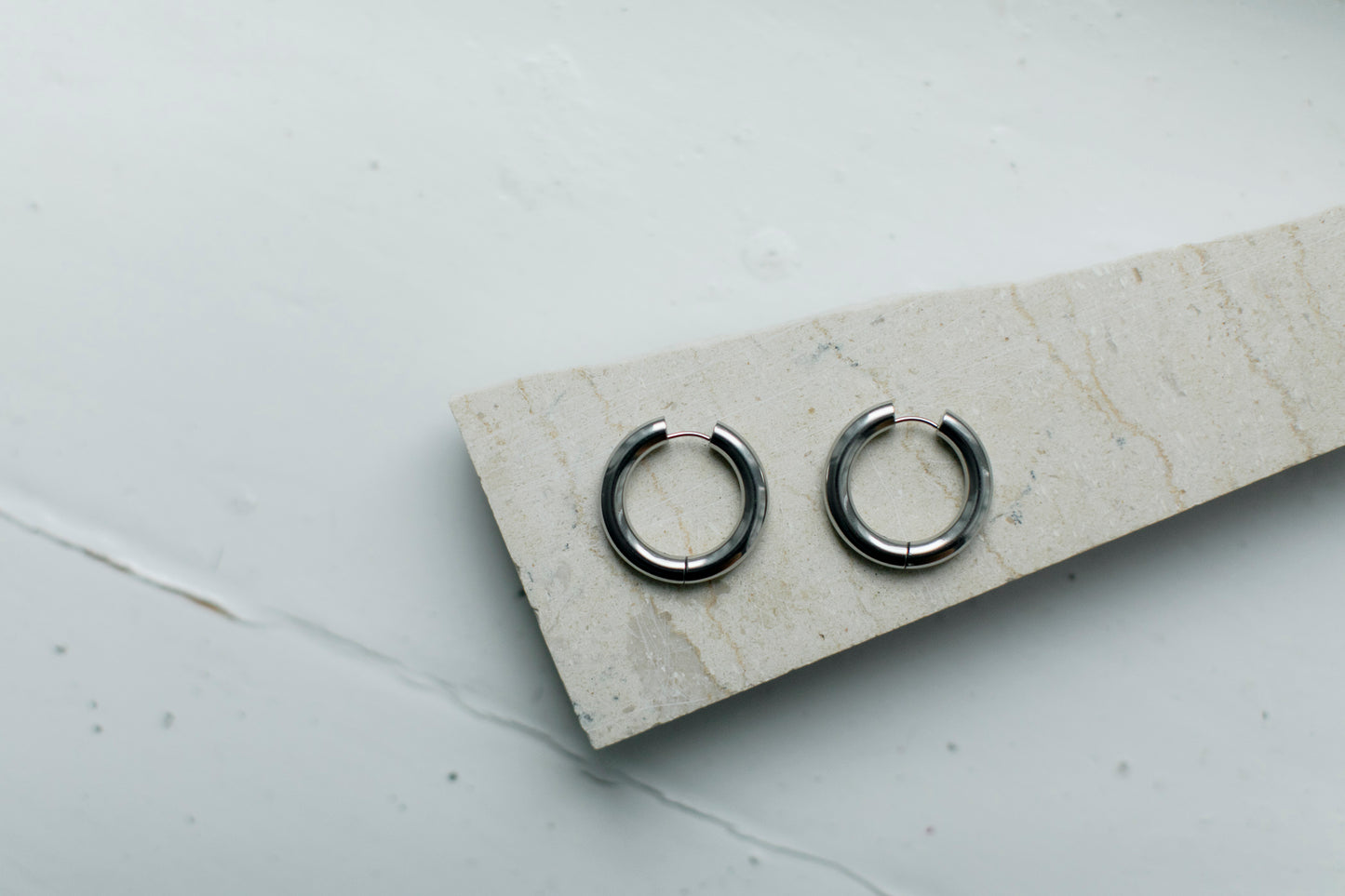 BASIC Large Hoops Earrings