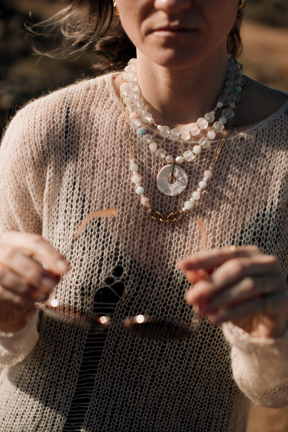 PASTEL PEARL Glasses chain